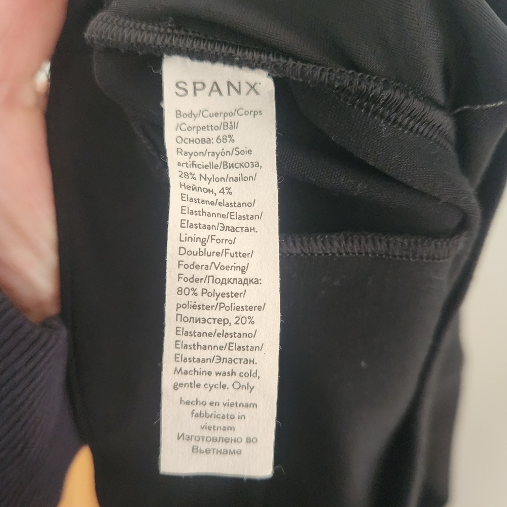 SPANX Supersmooth Perfect Fit Ponte Kick Flare Pants Black L 20386Q Chic Classic - Picture 7 of 7